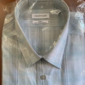 Calvin Klein Blue Multi Dress Shirt